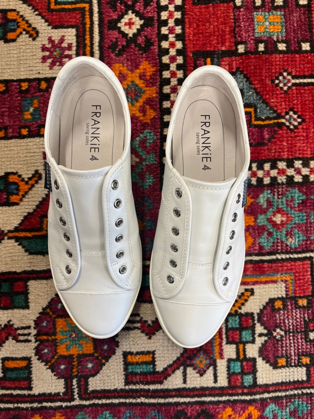 Frankie4 White Slip-On Sneakers